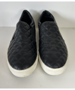 Madden Girl Flat Slip-On Black Quilted Sneakers, Size 8.5 - £11.83 GBP