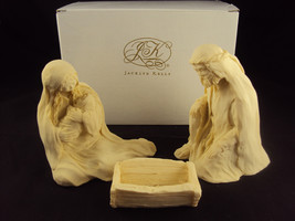 Nativity Scene, Stone Sculpture By Jacklyn Kelly, Mary Holding Jesus w/ ... - £27.42 GBP