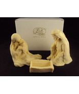 Nativity Scene, Stone Sculpture By Jacklyn Kelly, Mary Holding Jesus w/ ... - £27.94 GBP