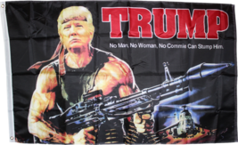 Trump No Commie 12x18 2x3 3x5 150D Nylon Flag Uv Protected Waterproof President - £14.93 GBP