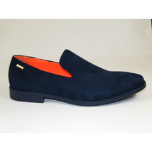 Men Tayno Dressy Casual Soft Suede Comfortable Slip on Loafer #ALPHA S Navy image 8