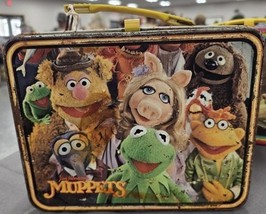 Vintage 1979 The Muppets Metal Lunch Box &#39;&#39;Kermit&#39;&#39;-King Seeley No Therm... - $24.95
