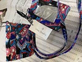 Vera Bradley set  HAYMARKET PAISLEY Lighten Up Zip ID Case &amp; Lanyard Set... - £27.24 GBP