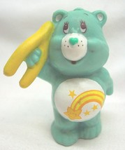Vintage 1983 Care Bears Wish Bear W/ Bone Pvc Toy Figure Agc Teddy Cake Topper - £13.05 GBP