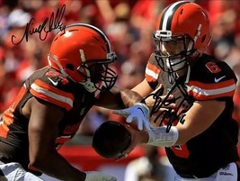 Baker Mayfield &amp; Nick Chubb Signed Photo 8X10 Rp Autographed Picture Cleveland - £15.61 GBP
