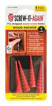 Screw-It-Again 1/4 in. Dia. x 2 in. L Polypropylene Hex Head Wood Anchor... - $19.01