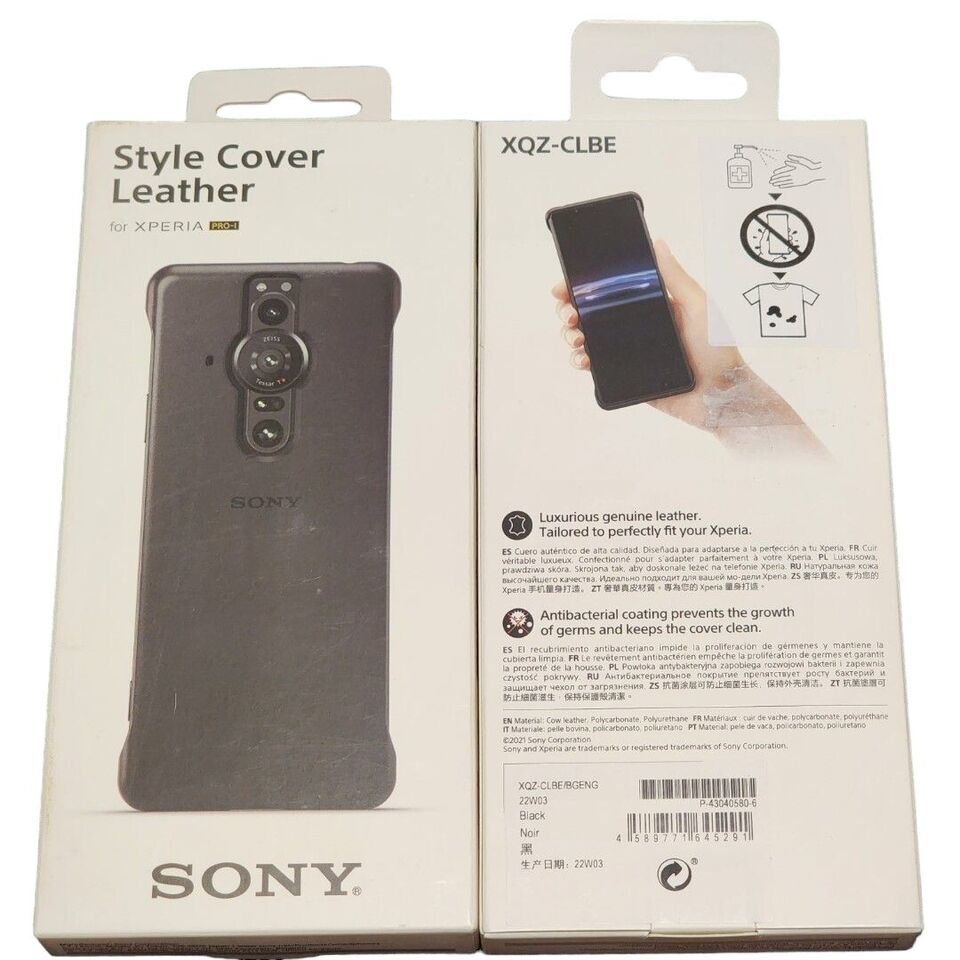 Genuine Style Cover Leather Case For SONY Xperia Pro-i  -Black-XQZ-CLBE - $59.39