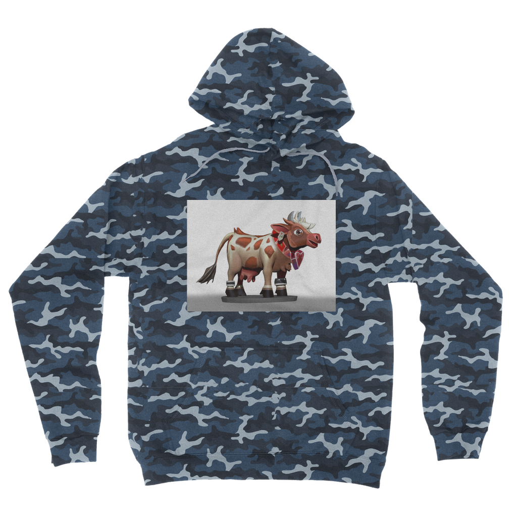 Light Brown Cow Camouflage Adult Hoodie - $55.99