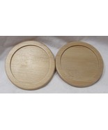 Davids Tea brown reusable BAMBOO MUG LID Set Lot of 2 in package - $25.93
