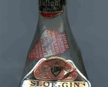 Knights Delight Sloe Gin Mini Decanter Bottle 1937 Illinois Tax Stamp Pa... - $37.58