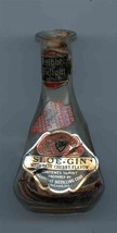 Knights Delight Sloe Gin Mini Decanter Bottle 1937 Illinois Tax Stamp Pa... - $37.58