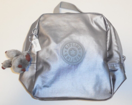 Kipling Chuwy Lyla Lunch Box Smooth Silver Metallic New - £23.62 GBP