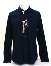 Fried Denim Slim Fit Blue Long Sleeve Button Front Shirt Men&#39;s NWT - £48.06 GBP