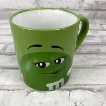 M&amp;M Green Coffee Mug “I Melt For No One” 2019 Frankford Candy 16oz - $13.35