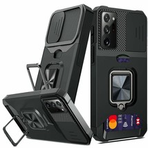 For Samsung Galaxy Note 20 Ultra Case Kickstand Shockproof Dual Laye Card Slot - £25.57 GBP
