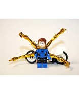 Blue Spider-Man Iron-Spider with White Motorcycle Marvel Custom Minifigure - £3.89 GBP