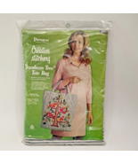 VTG Crewel Kit PARAGON Creative Stitchery JACOBEAN TREE Bird Tote Bag Em... - $93.69 CAD