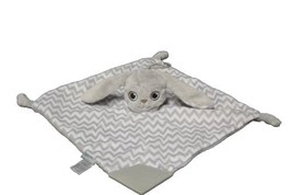 Booginhead Bunny Rabbit Gray White Plush Lovey Baby Security Blanket Tee... - $16.44