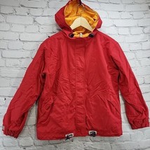Hanna-Andersson Coat Womens Sz XS Red Orange Nylon Soft Shell Waterproof Jacket - £30.95 GBP