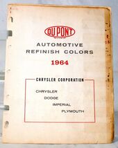 1964 Chrysler/Imperial/Plymouth/Dodge Exterior Color Samples 695 - €8,15 EUR