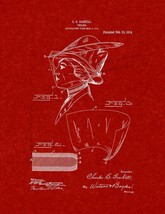 Veiling Patent Print - Burgundy Red - $7.95+