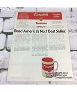 VTG 1970 Cambell’s Tomato Soup America’s #1 Advertising Art Print Ad - £7.97 GBP