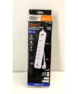 Commercial Electric 4-Outlet Surge Protector Smart White 3 ft USB Powere... - $19.59