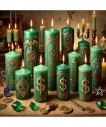 Candle Ritual for Money – Green Candle Wealth Attraction Spell by an Exp... - $10.00