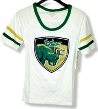 South Florida Bulls Auxillary Logo T-Shirt with Bling, White, Small - $10.88