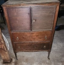 Antique Vintage Gentleman Wardrobe Dresser Sideboard Highboy Whiskey Sto... - $199.99