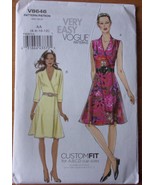 Vogue Misses Dress Size 6-12 #V8646 Uncut - £4.71 GBP