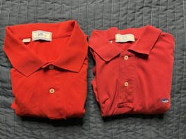 Southern Tide Skipjack Polo Shirt Lot X2 Men’s Size Large Red - £15.57 GBP