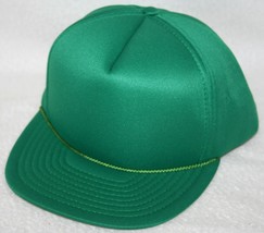 Vintage 90s OTTO Green Blank Adjustable Snapback Trucker HAT / CAP Vtg - £14.80 GBP