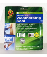 Duck Brand Heavy-Duty White XL Gap Rubber Weatherstrip Seal, 0.5&quot; x 0.31... - $4.74