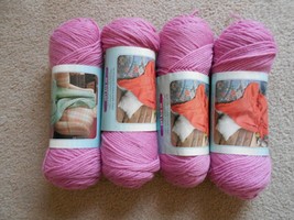 4 -Caron Premium Acrylic Yarn 4-ply 3 oz.Color 2511 Rose  - $9.89