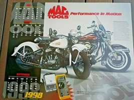 1998  MAC Tools Color Glossy Poster 1951 Harley Davidson WL 1996  Road King - £5.48 GBP