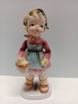 Vintage Inarco Japan Girl Porcelain Figurine E-1325 Label See Description - £15.03 GBP