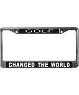 Golf Changed The World License Plate Frame (Stainless Steel) - $13.99