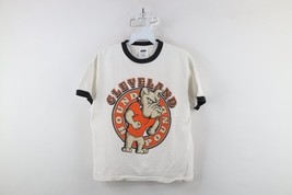 Vintage 90s Boys 12/14 Hound Pound Cleveland Browns Football Ringer T-Shirt - $29.65