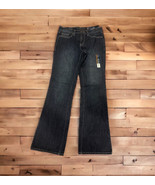NWT Faded Glory Bootcut Blue Denim Jeans Medium Dark Wash Size 8A - $24.30 CAD