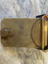 Belt buckle Wells Fargo & Co. Ocean to Ocean stamped Tiffany Studio New York image 2