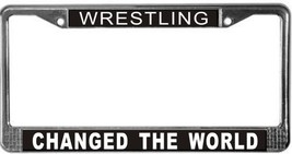 Wrestling Occupy Wall Street License Plate Frame (Stainless Steel) - $13.99
