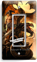 Dragon Viking Warrior Skulls 1 Gfci Light Switch Wall Plate Boys Room Home Decor - $10.22