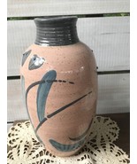 Arts and Crafts Art Pottery Vase 11.5&quot; Pink Blue Glaze Signed Seitze Dat... - $102.50 CAD