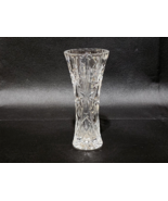 Crystal 6&quot; Bud Vase By LENOX Diamond And Pinwheel Pattern, Notched Rim -... - $24.42 CAD