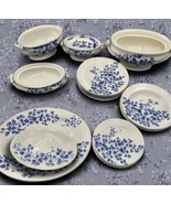 Vtg 19 Pc Ridgways Childs Maiden Hair Fern Dishes Doll Kids Toy 1890s - $2,939.71 MXN