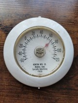 Vintage Newton Mfg Round Thermometer #042A Specialty Advertising - Made ... - £31.72 GBP