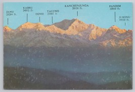 Mount Kanchenjunga Darjeeling Himalayas Scenic View Vintage Postcard - $6.90