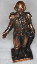 Vintage Cast Iron George Washington Still Bank 6 1/4&quot; Tall Bronze Colored - £31.31 GBP