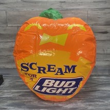 Bud Light Inflatable Orange Pumpkin Scream for a Beer Halloween Decoration - £15.90 GBP